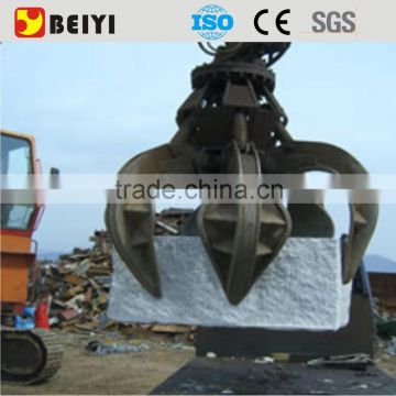 Hydraulic clamshell rocky bucket for Excavator to discharging scrap