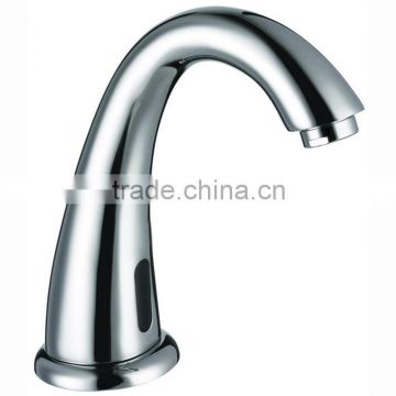 Luxury Brass Infrared Faucet Sensor, Deck Mounted Sensor Tap For Cold Water Only, Chrome Finishing