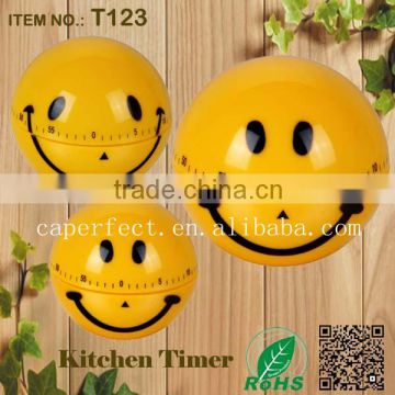 China supplier mechanical kitchen smile shape timer