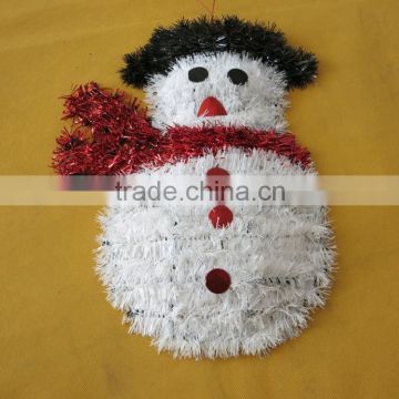 35x26cm PET classic snowman Christmas hanging decoration