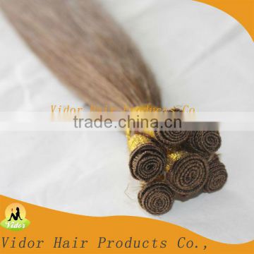 2013 Beauty 24inch 100g per pack color 6 hand made human hair weft