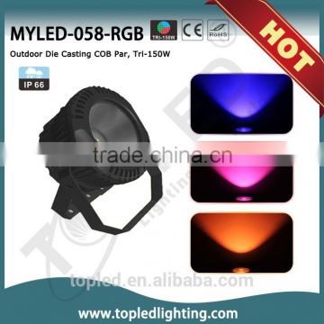 Hot selling CE & Rohs Outdoor IP66 3-in-1 RGB 120W COB Par