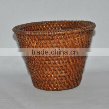 Round rattan storage basket with high grade 2016