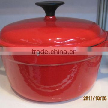 cast iron round sauce pot