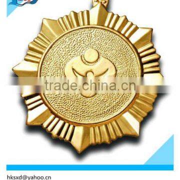 Brass award medal