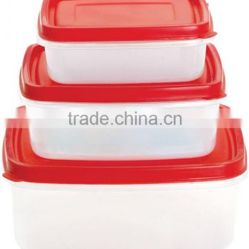 disposable plastic food container with lid
