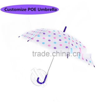 High quality plastic color umbrellas transparent