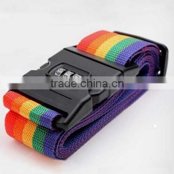 Rainbow color code lock luggage belt
