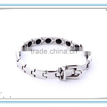Noproblem P020 stainless steel fashion hygienic personalized smart power germanium bracelet