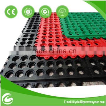 Anti slip Rubber hole mat with large holes