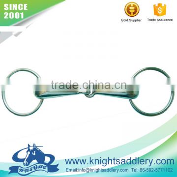 SS Ring Snaffle Solid Jointed Mouth Bit