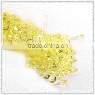 Fashional Clear Yellow Acrylic Crytal Diamond For Party Decoration