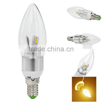 E14 3W led candle light 5730 SMD LED Lamp Bulb Saving Lamp - Silver