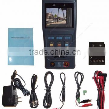 2.8" CCTV PTZ Camera Tester Monitor Muti-meter Digital Zoom 12V 1A Output Audio