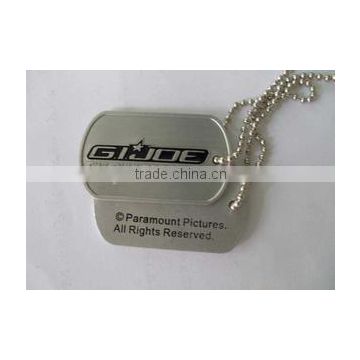 Metal crafts of High-quality Metal Printing silver collar tags