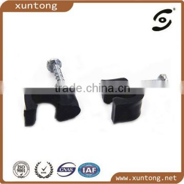 Plastic Electrical Circle wall Cable Clip with Steel Nail