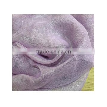 Hot selling voile curtain ,good quality voile purple sheer curtain fabric