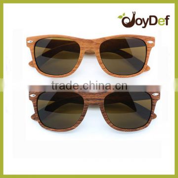Fashion plastic fake wood grain sunglasses wood pattern eyeglasses