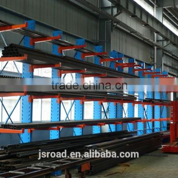 Orange/Blue Powder Coating Steel Industrial Cantilever Rack/Storage Shelves