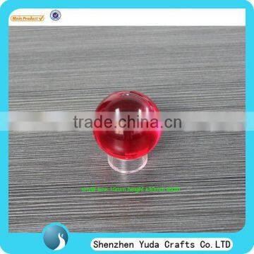 Clear acrylic display stand for holding 20mm gemstone balls