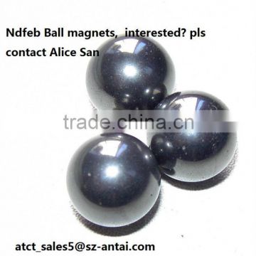 Powerful rare earth sintered ball neodymium magnet, permanent magnet,magnetic balls