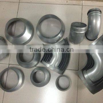 High quality galvanized steel spiral duct fittings round duct fittings