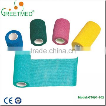 Colored breathable medical self adhesive bandage