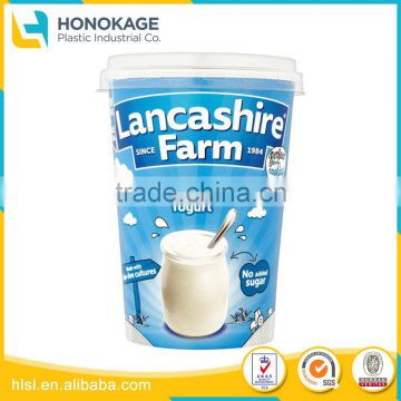 Customized Eco-Friendly Plastic Disposable Container for Yogurt, Plastic Container for Food