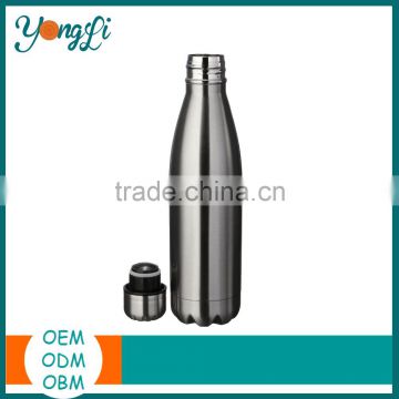 Double Wall Vacuum insulation 18/8 Grade Stainless Steel Water Bottle