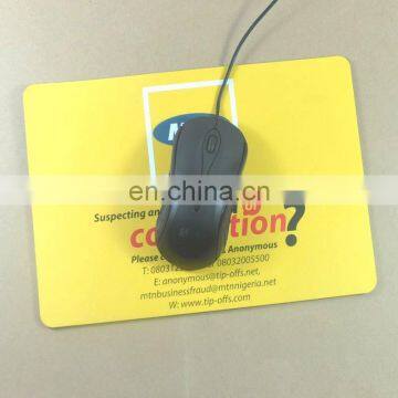 Hight quality promotional gifts eva mouse pad/rubber mouse pad/mouse mat