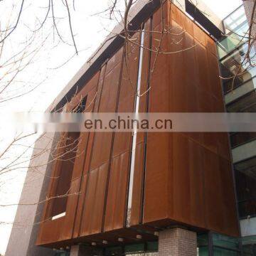 weathering corten steel building facades