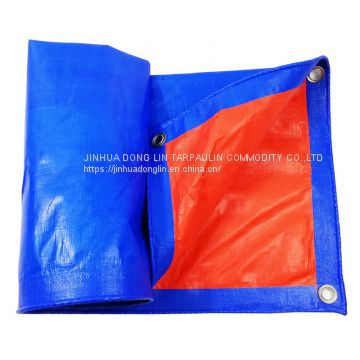 Moisture Resistant Pvc Tarpaulin Blue / Orange Pe Tarpaulin