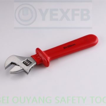 VDE Insulated Tools Dipped Adjustable Wrench/Spanner,10