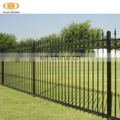 Wall fencing barrier design backyard spearhead steel fence