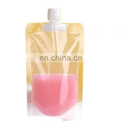 Wholesale Price Various Colors Non-toxic and Tasteless Sturdy Transparent Suction Nozzle Bag