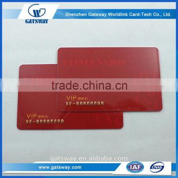 CMYK Color Printing Customer Loyalty Plastic Cards with factory price