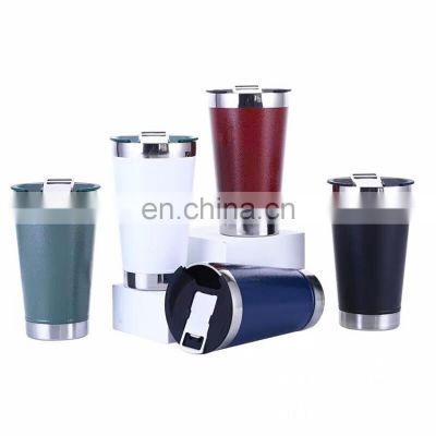 Fashionable top drinking bottle cold hot tumbler cups wide mouth for beer coffee tea stanley copo cup tumblers cup