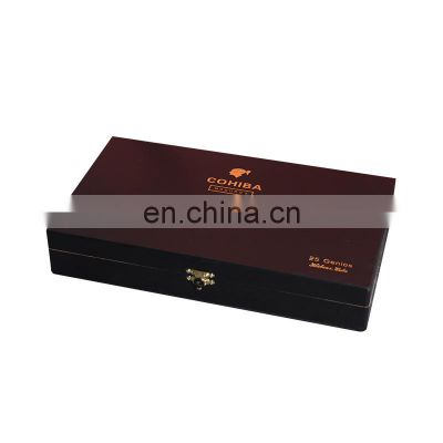 OEM cigar packaging box flip wooden gift packaging box directly for cigar wooden gift packaging box