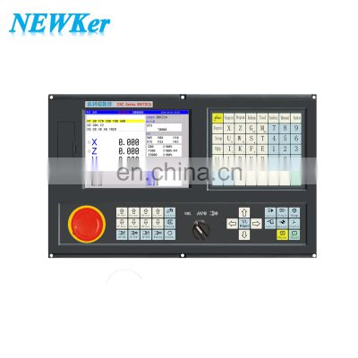 NEWKer CNC lathe controller NEW990TDCb 4 axis motion control card with ATC and  macro function for lathe machine