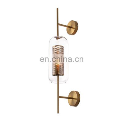 LED E27 Bulb Glass Wall Light Luxury Modern Style Sconce For Indoor Hotel Bedroom Engineering
