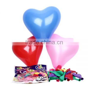 Promotional Latex party decoration colorful heart balloons