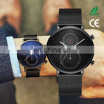 SINOBI S9710G Men's Multifunctional Montre Stainless Steel Quartz Watches 30M Waterproof Men luxury Watch Montre Homme