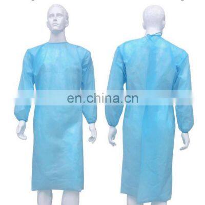 Nonwoven Disposable Isolation Gown One-time Reverse Wear Clothes Factory Direct Sales in Stock