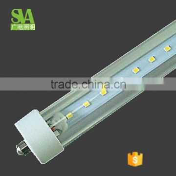 8ft 240cm single pin 85-265v clear cover led tube light