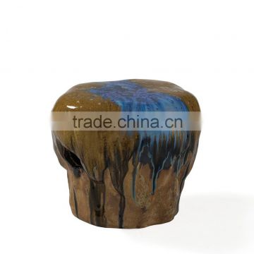 Special color vintage columniform bar stool unique ceramics furniture hot sale 2015