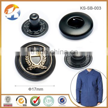 Fashion Custom Metal Embossed Snap Button For Garment