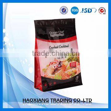 Plastic recycled custom design plastic food package bag plastic sealing bag for frozen sea food