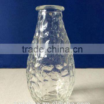300ml clear glass flower vase bud vase on sale dahua