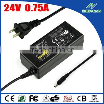 LED Power Supply 24V 0.75A Canon AC Adapter K30290 With CE KC