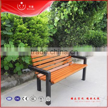 Outdoor LONG wood leisure bench for garden